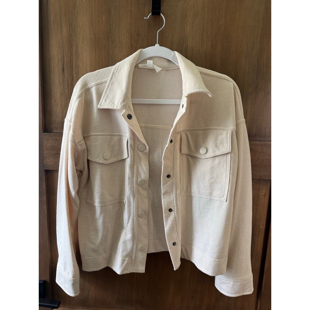 Hippie Rose Women's Light Jacket Beige Button-Up Size‎ XS Fall Spring